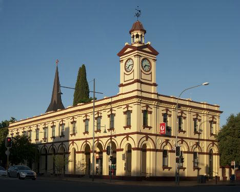 Post Office prior to sunset